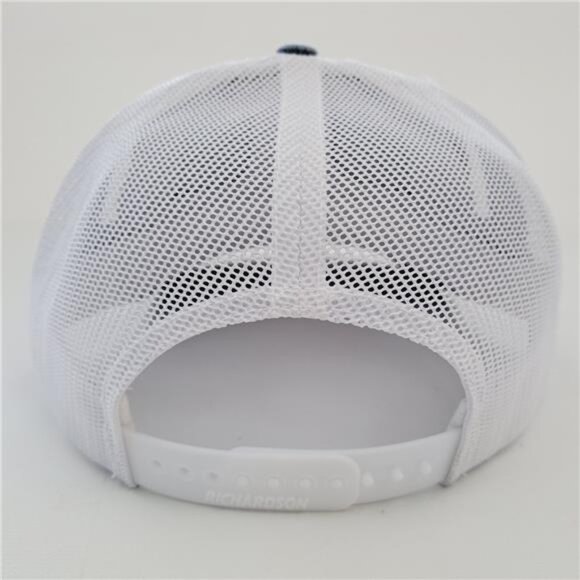 Retro 90s Black Pond Tarpon Fishing Patch Mesh Snapback Richardson 112 Cap Hat